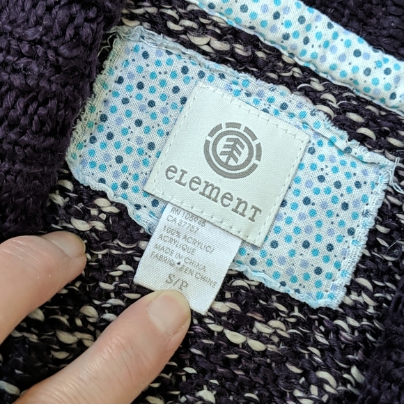 Element Cozy Wrap Knit Cardigan Sweater Small - Picture 2 of 4